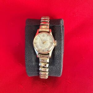 Vintage Westclox Anti-Magnetic Shock resistant Elegant Gold color Women's Watch